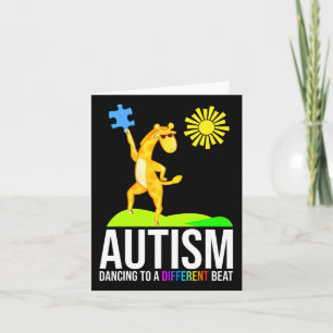 Autism Dancing To A Different Beat Fun Awareness G Card