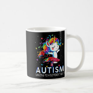 Autism Dancing To Be A Different Beat Unicorn Coffee Mug