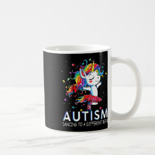 Autism Dancing To Be A Different Beat Unicorn Coffee Mug