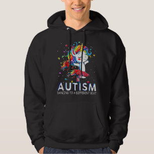 Autism Dancing To Be A Different Beat Unicorn  Hoodie
