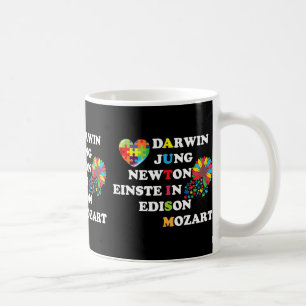 Autism Darwin Jung Newton Einste In Edison Mozart Coffee Mug