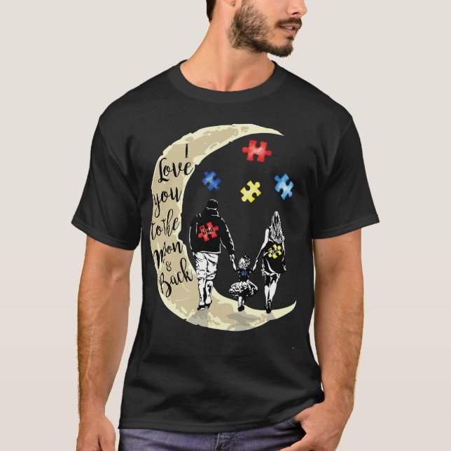 Autism Daughter You'll Never-Walk-Alone Support Fa T-Shirt (Front)