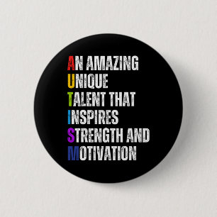 Autism Definition Autism Awareness Month Support I 6 Cm Round Badge