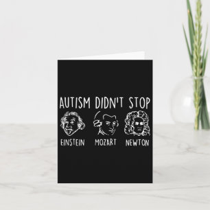Autism Didn't Stop Famous People Autism Awareness Card