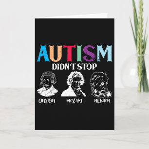 Autism Didn't Stop Famous People Autism Awareness Card