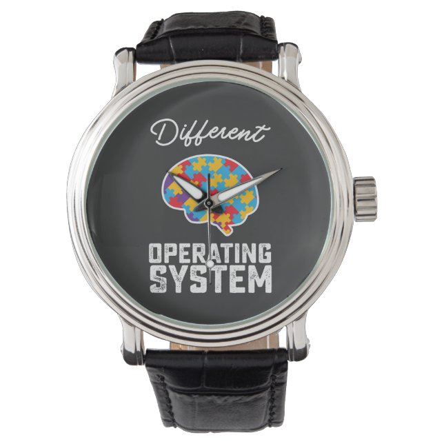 Autism Different Operating System Neurodiversity Watch (Front)