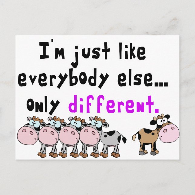 Autism Different Postcard (Front)