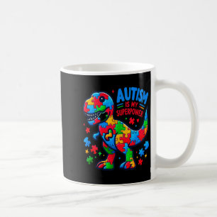 Autism - Dinosaur - Puzzle - Bow - Autism Is My Su Coffee Mug