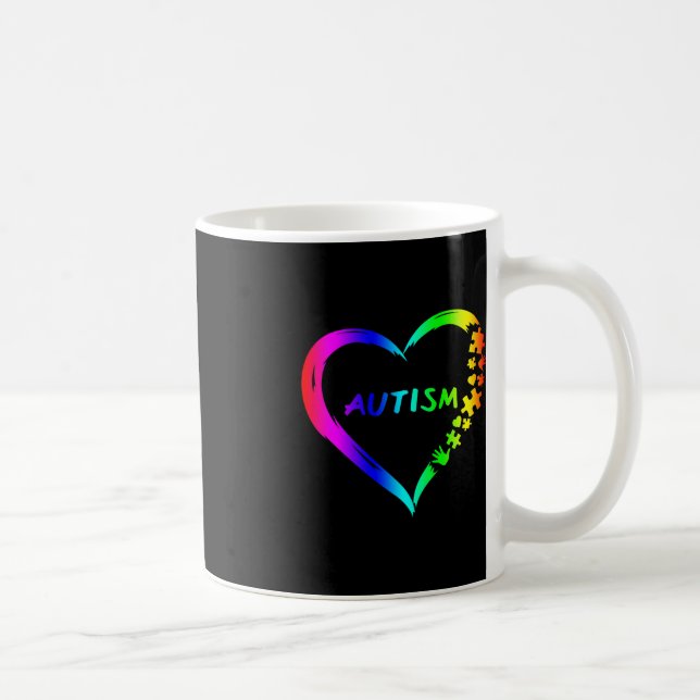 Autism Disabilities Awareness Month Support  Coffee Mug (Right)