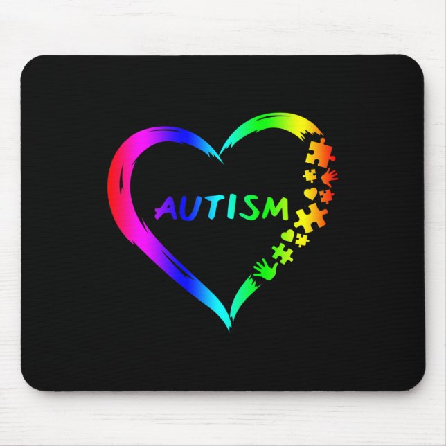Autism Disabilities Awareness Month Support  Mouse Pad (Front)