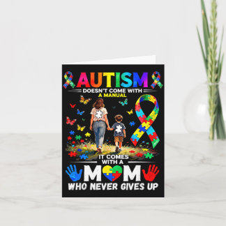 Autism Doesnt Come with A Manual Mum Gives Up Card