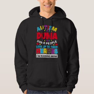 Autism Duma People Look Up Their Heroes Rising Min Hoodie