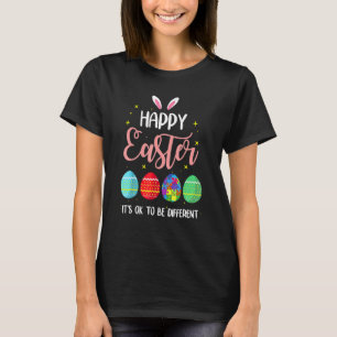 Autism Easter Bunny Egg Puzzle Autism Support T-Shirt