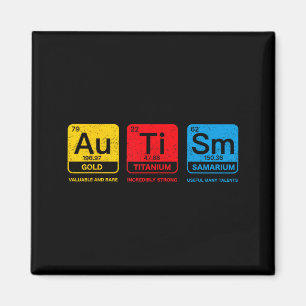 Autism elements au ti sm periodic table autism magnet