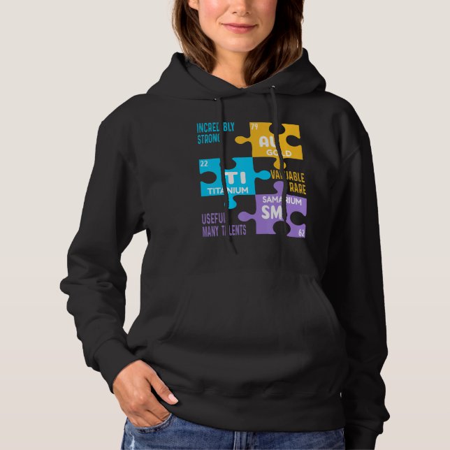 Autism Elements Autism Awareness Hoodie (Front)