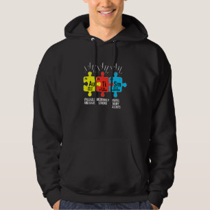 Autism Elements Periodic Table Awareness Asd Men W Hoodie