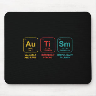 Autism Elements Periodic Table Awareness Asd Men W Mouse Pad