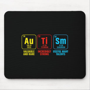 Autism Elements Periodic Table Awareness Asd Men W Mouse Pad