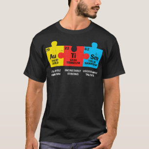 Autism Elements Periodic Table Awareness ASD Men W T-Shirt