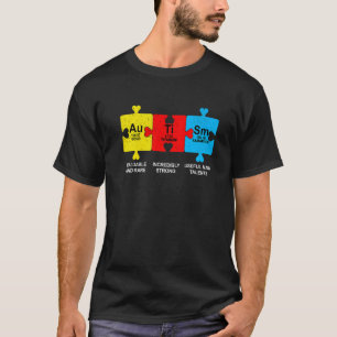 Autism  Elements Periodic Table Awareness Asd Puzz T-Shirt