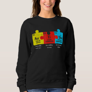 Autism Elements Periodic Table Awareness Asd Sweatshirt