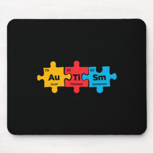 Autism Elements Periodic Table Puzzle Awareness As Mouse Pad