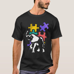 Autism elephant autiste support ASD T-Shirt