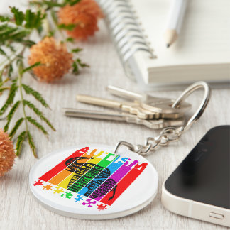 Autism Elephant Cute Awareness Key Ring