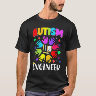 Autism Engineer Puzzle Autism Awareness Autistic S T-Shirt