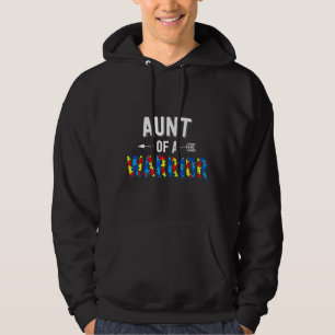 Autism Family Aunt Of A Warrior Autism Awareness Hoodie