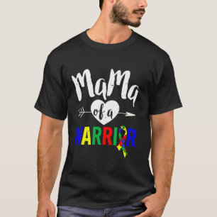 Autism Family Mama Of A Warrior Autism Women T-Shirt