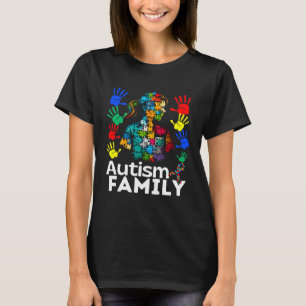Autism Family Navigating Autism Autism Mum Dad Fam T-Shirt