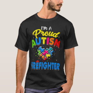 Autism Firefighter Autism Awareness Accept Support T-Shirt