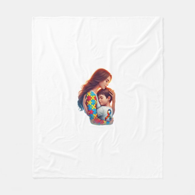 Autism Fleece Blanket (Front)