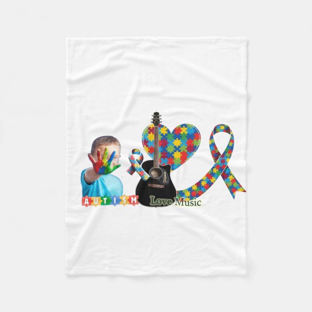 Autism Fleece Blanket (Front)