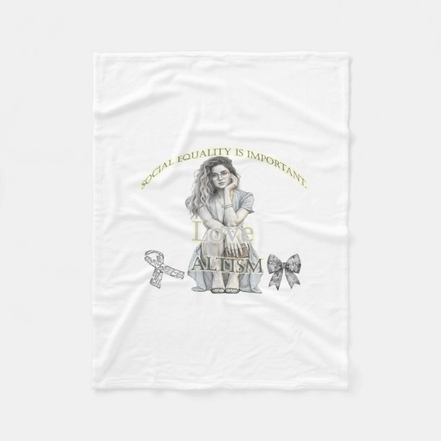 Autism Fleece Blanket (Front)