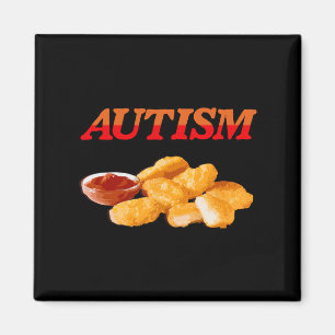 Autism Food Lover Chicken Nugget Foodie Magnet