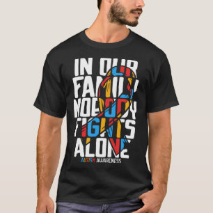 Autism for Mum Dad and Family Blue Autism Awarenes T-Shirt