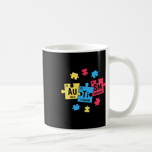 Autism For Teachers Sped Periodic Table Elements  Coffee Mug (Right)