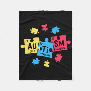 Autism For Teachers Sped Periodic Table Elements  Fleece Blanket