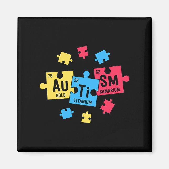Autism For Teachers Sped Periodic Table Elements  Magnet (Front)