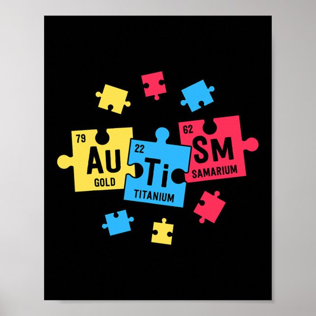 Autism For Teachers Sped Periodic Table Elements  Poster (Front)