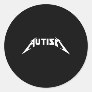 Autism Funny Meme Classic Round Sticker