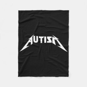 Autism Funny Meme  Fleece Blanket