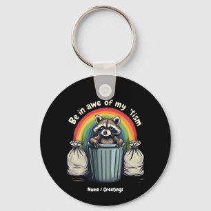 Autism Funny Racoon Be In Awe Of My 'Tism Meme  Key Ring