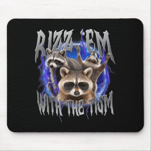 Autism Funny Rizz Em with The Tism Meme Autistic Mouse Pad