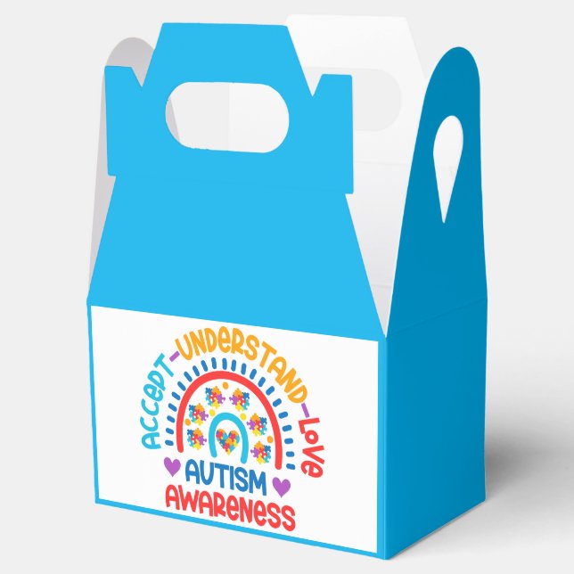 Autism -  Gable Favour Box (Opened)