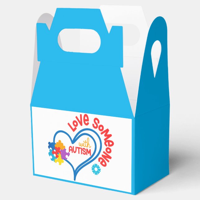 Autism -  Gable Favour Box (Opened)