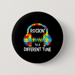 Autism Game - Rocking To A Different Tune For Game 6 Cm Round Badge