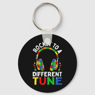 Autism Game - Rocking To A Different Tune For Game Key Ring